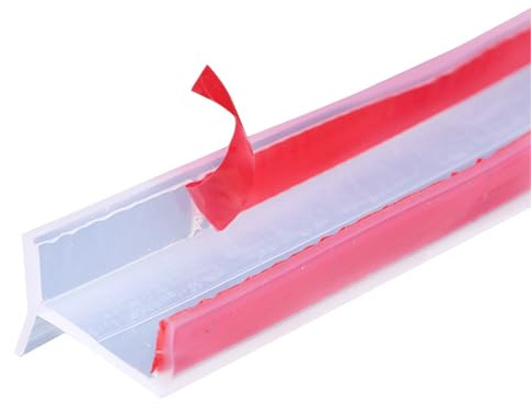 ACESOME Sockelleiste Küche, Gummilippe Dichtung Küchensockel, Sockelblende Küche für 15mm 16mm 17mm 18mm, Küchenleiste Arbeitsplatte für Küchensockel (Transparent, 3m)