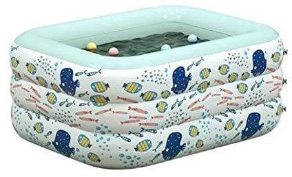 Inflatable Swimming Pool, Rectangular Family Lounge Swim Center for Adults - Perfect for Garden Use, Easy Setup for Fun and Relaxation