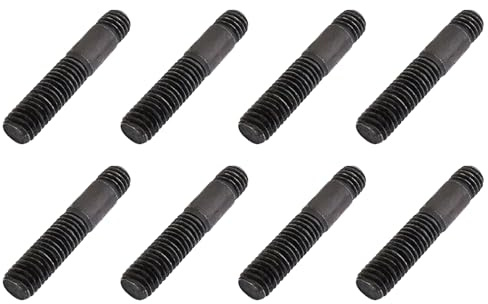 10X Hochfestigkeit Bolzen Stift Schraube Abgaskollektormutter Set, 10,9 M10 x 61 8 M10 x 1,25 CU SW13