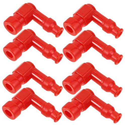 Ciieeo 10pezzi Cappucci Per Candele Di Ricambio Coperture Per Cappuccio Della Candela Protezione Per Candele Della Moto Resistente All Acqua Alte Temperature in Ferro e Gomma