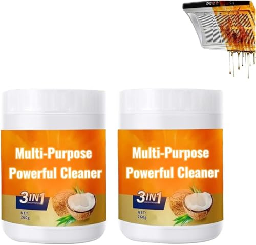 Limpiador potente multiusos para cocina, desengrasante resistente para cocina, limpiador multiusos que elimina las manchas en el microondas, horno y estufa (2)