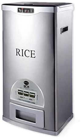 Rice Container, Stainless Steel Grain Dispenser for 15kg/20kg/30kg Capacity - Healthy Food Storage Solution for Families