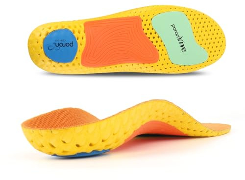 Cilnos Solette Ortopediche Uomo & Donna, Suole Scarpe Sportive con Supporto Medio Arco Plantare, Sollievo da Fascite Plantare & Piedi Piatti, Leggere & Traspiranti per Corsa - L