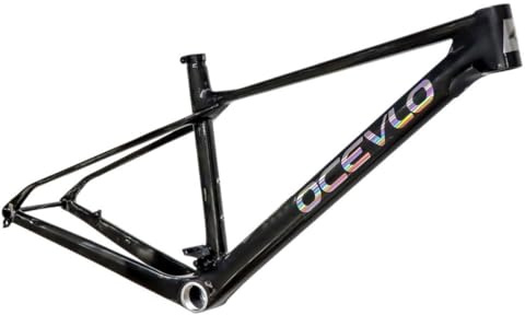 HWEVDHJ 29 Pouces Hardtail Cadre De VTT 15''/17''/19'' Cadre De Vélo De Montagne en Fibre De Carbone Cadres À Freins À Disque Routage Interne Axe Traversant 12x148mm Boost(Glossy Black,29 * 19)