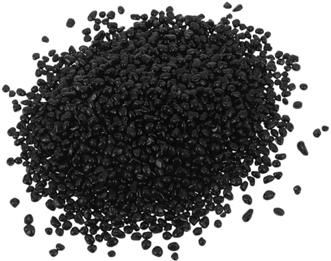 VALICLUD Polierter Schwarzer Zierkies 500g – Kleine Trommelsteine aus Natürlichem Kies für Aquarium Pflanzgefäße und Gartendekoration Schwarzer Aquarienboden für Wasserpflanzen und