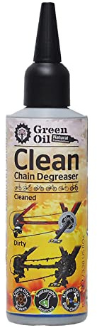 Green Oil Clean Chain Cycle Degreaser Gel, Biodegradable, Natural, Eco Friendly, Free of Palm Oil and Petroleum, Recycled Plastic Bottle