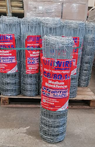 F&G Supplies 25m roll of C8/80/15 Stock Fencing ideal for dog proofing your garden as well as for Farms/Cattle/Sheep/Pigs