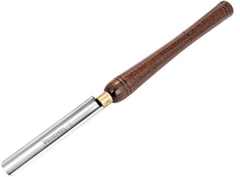 IMOTECHOM 1-Inches HSS Roughing Gouge Lathe Chisel Wood Turning Tools with Round Plastic Box and Hanging Bag