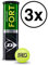 DUNLOP Fort All Court Tennisbälle 3 Dosen a 4 Bälle