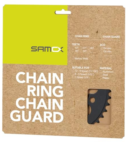 Samox E-Bike Kettenblatt, für 1/2 x 3/32 & 11/128 Ketten, für Brose, Bosch, Shimano…, Lochkreis 104 mm