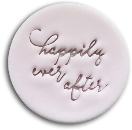 Happily Ever After Keksstempel, Hochzeitsstempel Fondant