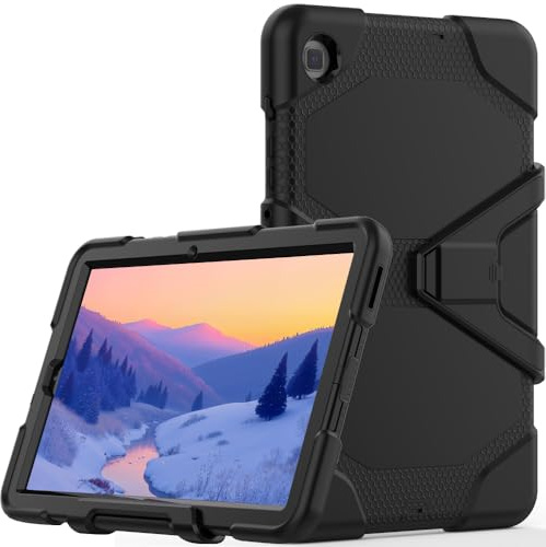 TECHGEAR G-Shock Funda Compatible con Samsung Galaxy Tab S6 Lite 10.4 (SM-P620/ P625/ P613/ P619/ P610) - Funda Protectora Prueba de Choques con Soporte - Niños Escuelas Constructores Trabajadores