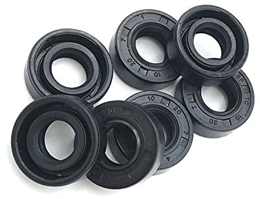 TC-15 × 21-42 × 4/5/6/7/8/9/10 NBR Wellendichtring Nitril Covered zweilippig mit Schraubenzugfeder, 15x30x8mm 2Pcs
