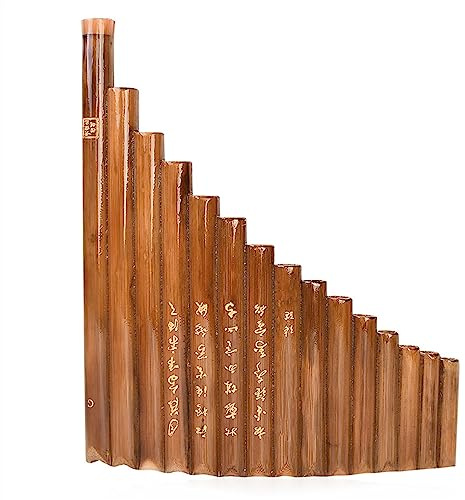 Panflöte 15 Rohre Natürliches Bambus Windinstrument G Key Panpipe Chinesische Traditionelle Holzwind Instrument Mit Reinigungsbartasche Traditionelle Blasinstrumente