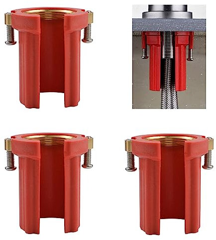 UFURMATE Wasserhahn-Befestigungsmutter, 3 Stück ABS-Kunststoff, Wasserhahn-Kontermuttern, Küchenarmatur-Befestigungsmuttern, Wasserhahn-Anti-Lockerungsmutter, heißes kaltes Wasser,