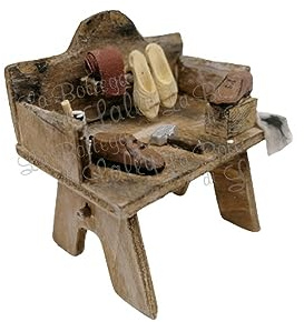 Banchetto del calzolaio per presepe- Accessori per presepi