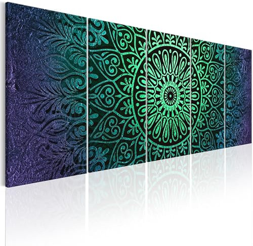 murando - Akustikbild 225x90 cm Bilder mit Akustikschaumstoff Hochleistungsschallabsorber Schallschutz Leinwandbild XXL 5 tlg Wandbild f-A-0632-b-o