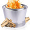 grillshop.at Feuerschale [rauchfrei] DM 50 cm Edelstahl Grill Feuerschalen für den Garten Feuertonne Feuerschale mit Grillrost Camping Zubehör Flame Engine Vulcano Vesuv