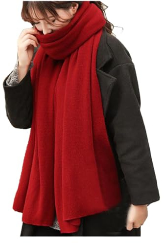 Kabelife Damen Strickschal XXL Lang Schal warm Grobstrickschal Schultertuch Oversized Herbst Winterschal 200cm x 50cm