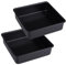 imposyu Juego de 2 Molde de Horno Cuadrado Acero al Carbono Bandeja Horno Antiadherente Cuadrado Pequeña Molde Horno Cuadrado para Pasteles de Lasaña, Brownie