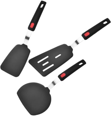 MAGICLULU Silicone Spatula for Kitchen Use Reusable Cookware Tools Including Egg Spatula Flipper and for Nonstick Cookware