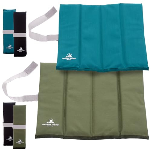 Outdoor World Folding Sit Mat – Lightweight Waterproof Foam Seat Pad for Camping, Hiking, Festivals & Picnics – Compact Foldable Cushion for Outdoor, Stadiums & Garden Use