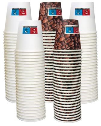 SWEEPING,2000 Bicchierini Caffè monouso,tazzine caffe in carta da 75ml - Modelli assortiti