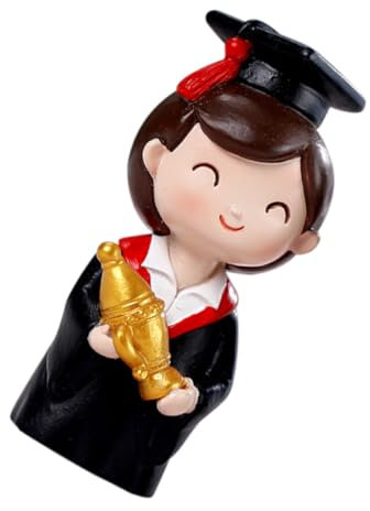 WHAMVOX Graduation Cake Decoration Kreative Doktor-puppe Aus Resin Für Abschlussfeiern Dessert-tisch Deko Unvergessliche Erinnerungen Für Studenten Und Familien