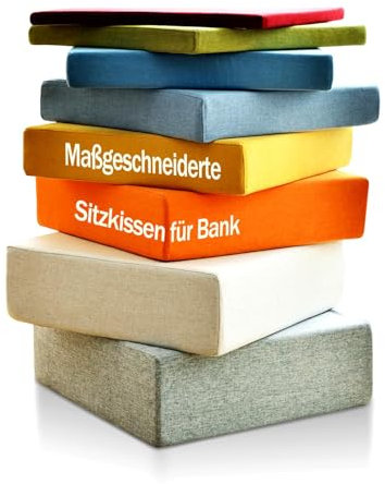 Aocase Bankauflage Sitzkissen, Maßgeschneiderte Sitzkissen für Bank, Halbrunde Gartenbank, Hochwertige Sitzkissen-Kollektion - Extra Dicke Bankpolster, Eckbank Esszimmer, Küchenbank (Dicke 10 cm)