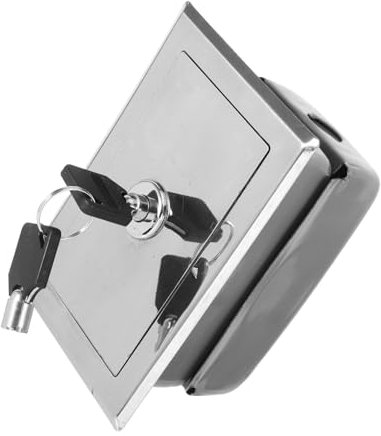UKCOCO Boîtier de Verrouillage Électrique pour Porte à Volet Roulant, Boîte D'interface Vide avec 2 Clés, Interrupteur de Commande Sécurisée pour Porte de Garage Industrielle, Adaptée