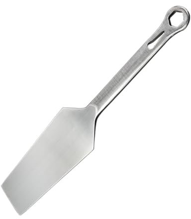 HOMSFOU Spatule Multi-usage Inoxydable Pour Maçonnerie Outil De Plâtrage Lissage Et Application Avec Poignée Ergonomique Et Design Léger