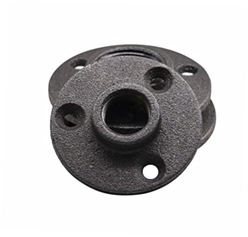 NUOBESTY 10pezzi Flangia Filettata Per Pavimento Da Flangia Parete Malleabile in Ferro Raccordi Parete Base Fissa Antica Per Mobili Industriali e Progetti
