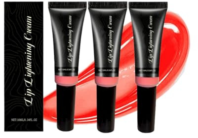 Lip Lightening Cream, Lippenaufhellende Peeling-Creme, Intensive Pflege mit Feuchtigkeitsboost, Reduzieren von feinen Lippenlinien, Lippenpflege, tief sichtbare Ergebnisse bei regelmäßiger Anwendung