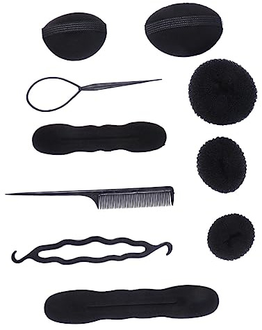 Healeved 71pcs Hairdressing Tools Set DIY Hair Styling Kit with Donut Hair Bun Maker for Professionals for Salon and Cosmetology School Use