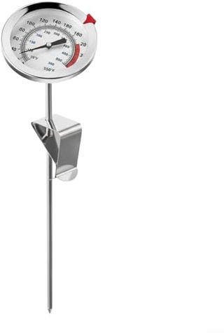 Risveglio Termometro digitale per olio con supporto, sonda ad alta temperatura in acciaio inox per cucinare frittura, grigliare, cuocere, leggere rapidamente la temperatura degli alimenti (30 cm)