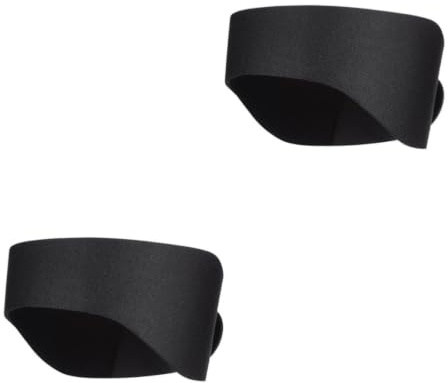 HEMOTON 2pcs Neoprene Sports Headband Adjustable Ear Protector for Swimming Yoga Diving Hair Band for Adults Black