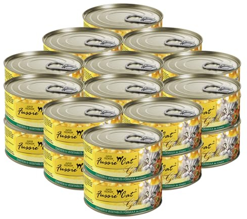 Fussie Cat Super Premium Chicken & Vegetables Formula in Gravy Grain-Free Wet Cat Food 2.82oz, case of 24