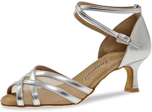 Diamant Femmes Chaussures de Danse 035-077-013 - Argent - 5 cm Flare [UK 6,5]