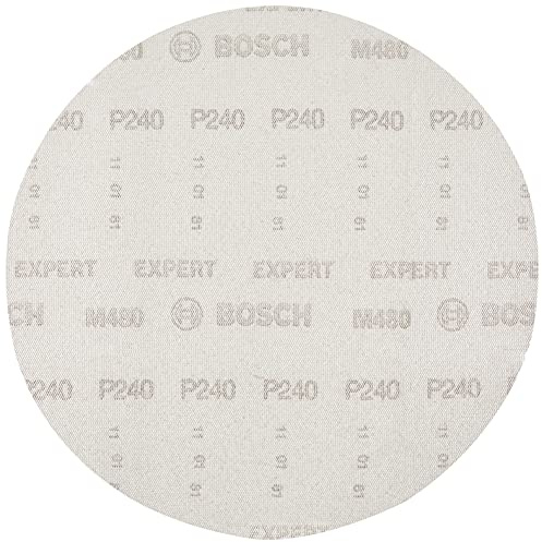 Bosch Professional 50 Stück Schleifblatt M480 Best for Wood and Paint (Holz und Farbe, Ø 125 mm, Körnung K180, Zubehör Exzenterschleifer)