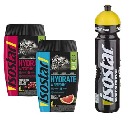 Isostar Hydrate & Perform Grapefruit + Cranberry + Water Bottle 1L