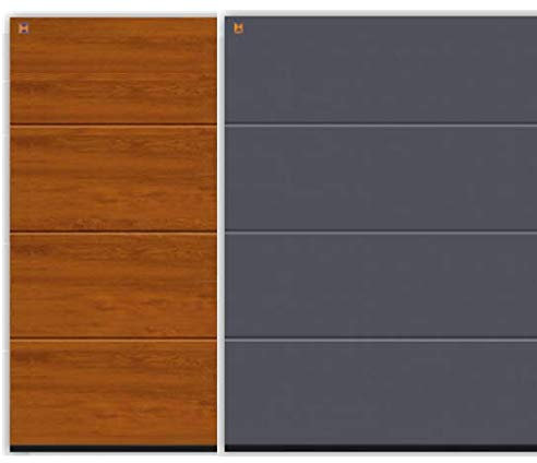 Sektionaltor - L-Sicke - Decograin - 42 mm Dämmung - Steinau - 4500 x 2125 mm