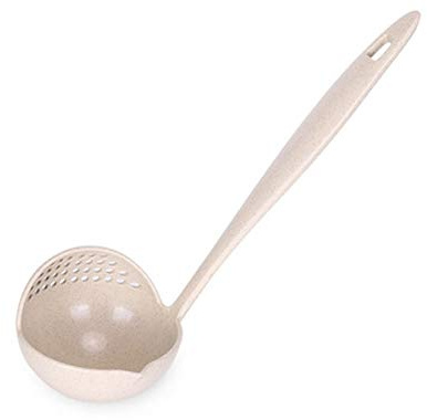Cuillère à soupe passoire bouillon ustensiles cuisine louche potage maison couverts filtre couleur aléatoire pratique résistant multifonction domestique