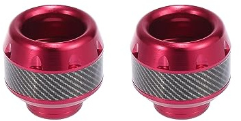 F FIERCE CYCLE Pair Motorcycle Front Fork Frame Sliders Crash Protection Cap Red