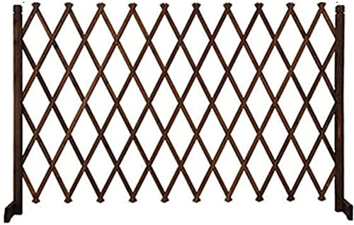 Garden Border Edging Garden Edging Border Flower Stand Fence Pet Partition Thickened Wooden Slats Picket Fence Wood Fence Telescopic Sliding Door for Outdoor Vegetable Garden Indoor EIIDJFF 528(Color: