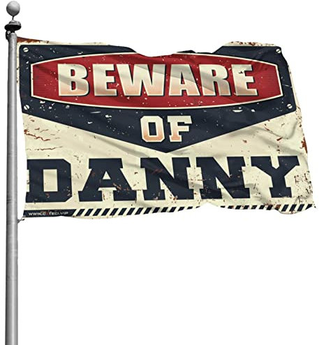 Alkohol-Dekor, Vorsicht vor Danny-Flagge, Billard-Bar-Dekor, Bar-Raumdekoration für Erwachsene (Größe: 152 x 244 cm)