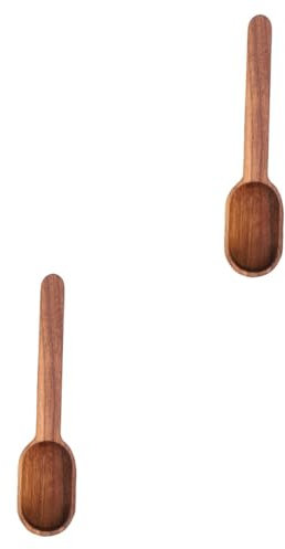 Garneck Lot De 2 Cuillères À Mesurer En Bois Pour Café Thé Avoine Pendaison De Crémaillère