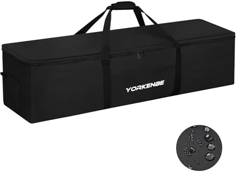 Yorkenbe 106L 45 Heavy Duty Extra Large Duffel Bag, Water Resistant Sports Equipment Travel Bag with Upgrade Zipper, Tent Storage Replacement with Large Mouth and Padded Handles (1)