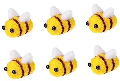 BESTonZON 6stücke Miniatur Wollfilz Biene Dekoration Diy Handwerk Filz Bastelmaterial Für Kinderzimmer Party Deko Aus Filz Für Kreativität