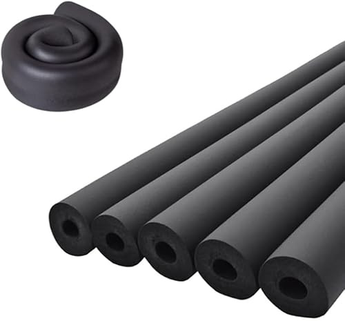 Pipe Insulation Foam Tube 1-1/2ID*3/8 Foam Tubing Black Pipe Cover Heat Preservation for Outdoor Water Pipe Insulation,AC Unit, Guitar Stands, Exercise Machine Handle and Roof Rack Etc