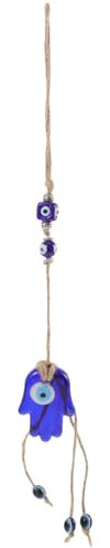 Alipis 2 STK Anhänger des Teufelsauges Lampenschirm Blau Lustiger Brillenhalter Wanddekorationen Komisches Zeug Gold Tür Makramee Jubiläum Sachen Zinn Opa Gesicht Für Blue Glas